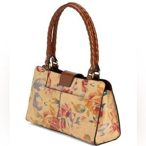 Patricia Nash Aegean Bloom Print Leather Satchel